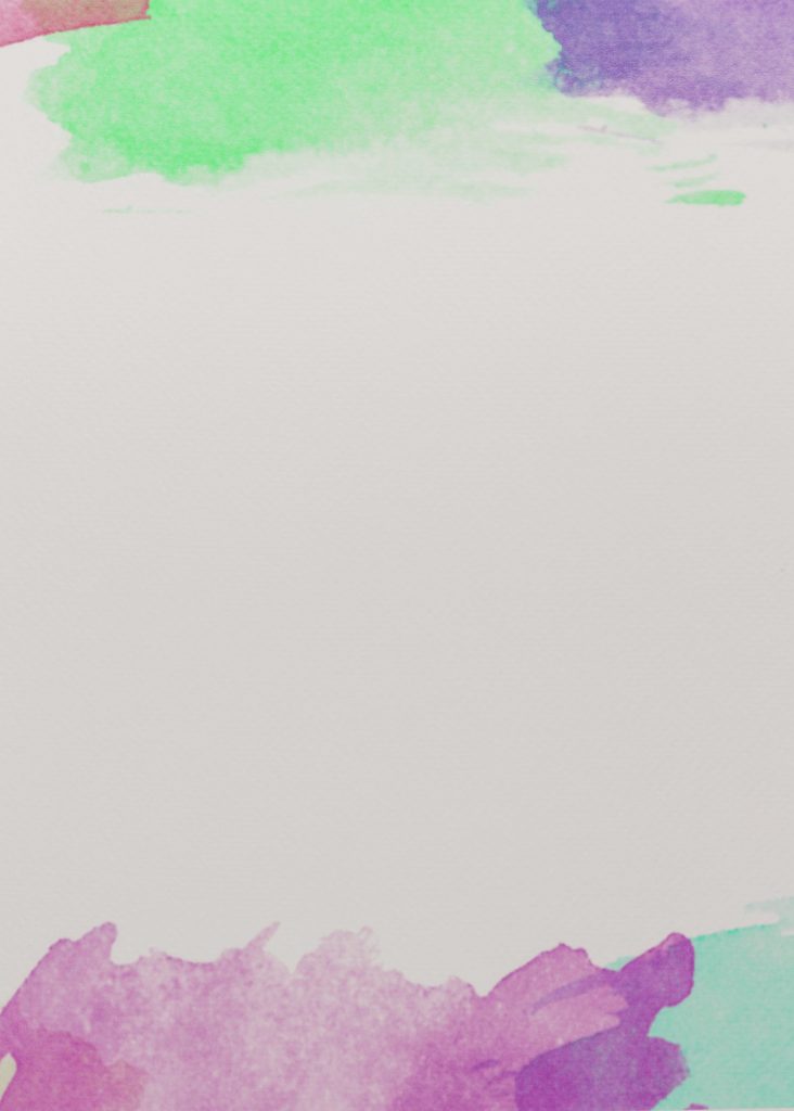 „Künstlerischer Aquarell-Hintergrund mit sanften Farbverläufen in Pink, Grün und Lila“