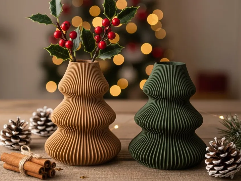 Weihnachtsbaum-Vase als 3D-Druck-Inspiration