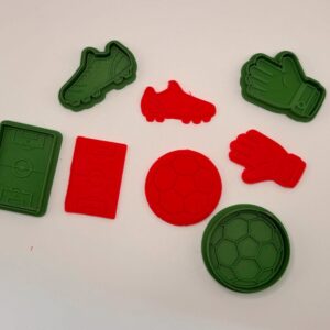 Fußball Ausstecher Set – verschiedene Sportmotive – Produktansicht 1