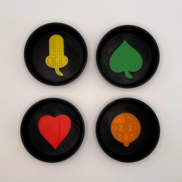 Schafkopf-Kartenschalen 4er-Set aus dem 3D-Druck – Ansicht 7