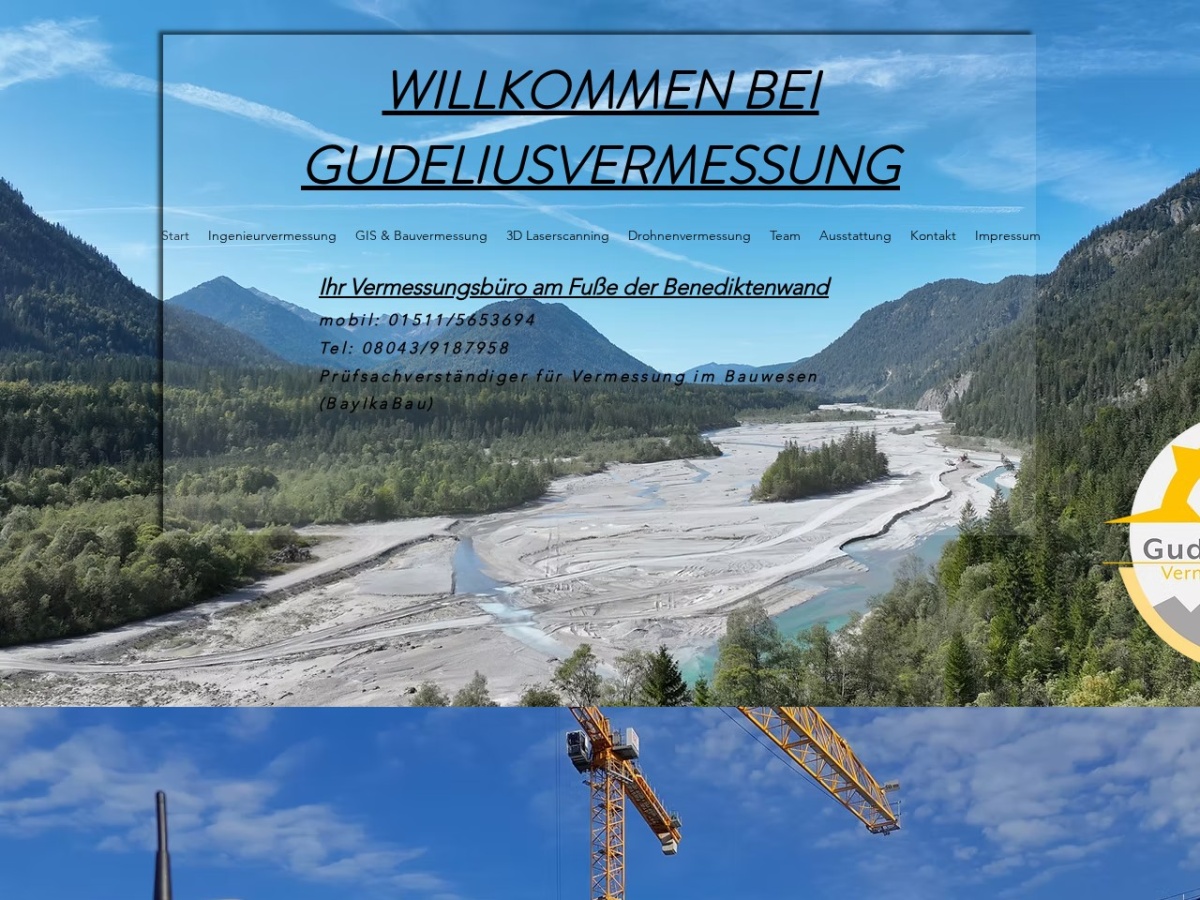 Startseite von Gudelius Vermessung